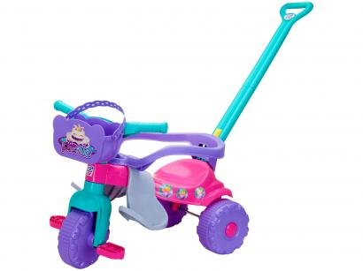 Triciclo Infantil Pic-Nic com Empurrador Cestinha - Magic Toys