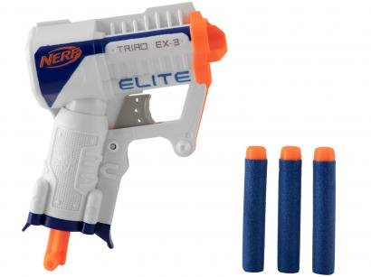 Lançador de Dardos Nerf Elite Triad EX-3 - Hasbro 4 Peças