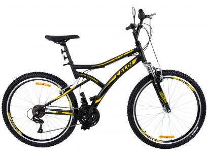 Mountain Bike Aro 26 Caloi Andes Aço Freio V-Brake - 21 Marchas