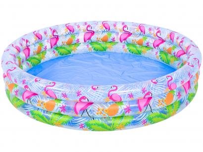 Piscina Infantil Inflável Jilong 190L - Redonda Flamingo