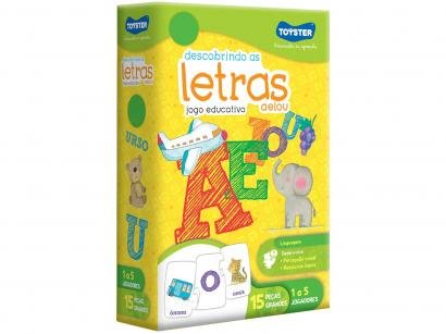 Quebra-cabeça 15 Peças Linguagem - Descobrindo as Letras A E I O U Toyster