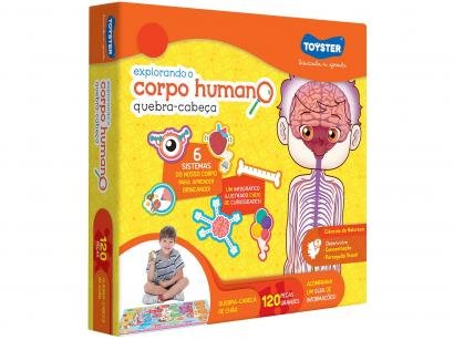 Quebra-cabeça 120 Peças Ciências - Explorando o Corpo Humano Toyster
