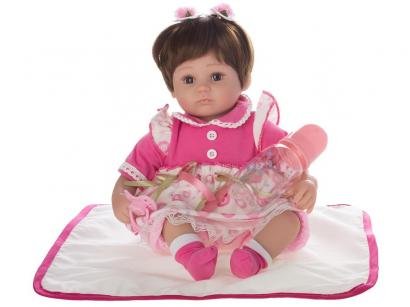 Boneca Reborn Charlotte 40cm com Acessórios - Laura Baby