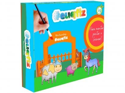 Kit de Pintura #euqfiz Mini Fazendinha - com Acessórios i9 Brinquedos