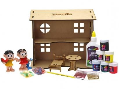 Kit de Pintura Turma da Mônica i9 Brinquedos - #euqfiz Casinha dos Sonhos Mônica e Magali