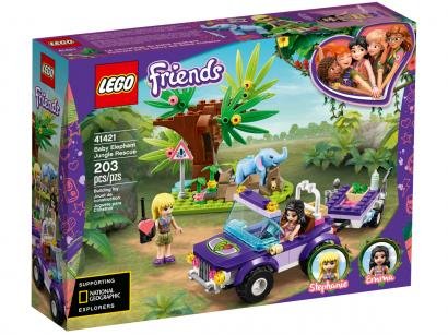 LEGO Friends Resgate na Selva Filhote Elefante - 203 Peças 41421