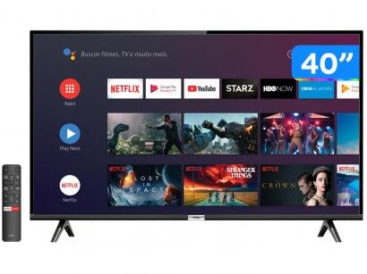 Smart TV LED 40" TCL 40S6500 Full HD Android - Wi-Fi HDR Inteligência Artificial 2 HDMI USB