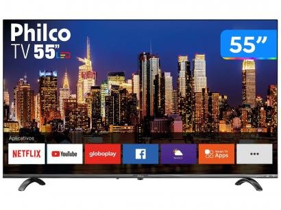 Smart TV 4K UHD D-LED 55" Philco PTV55Q20SNBL - Wi-Fi HDR 3 HDMI 2 USB