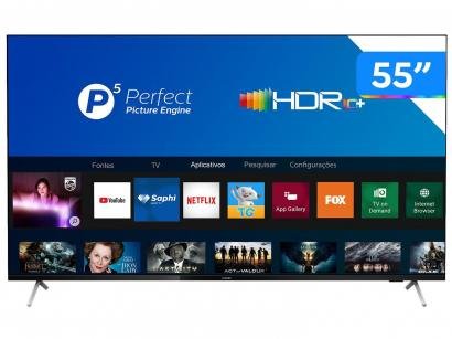 Smart TV 4K 55" Philips 55PUG7625/78 - Wi-Fi Bluetooth HDR10+ 3 HDMI 2 USB