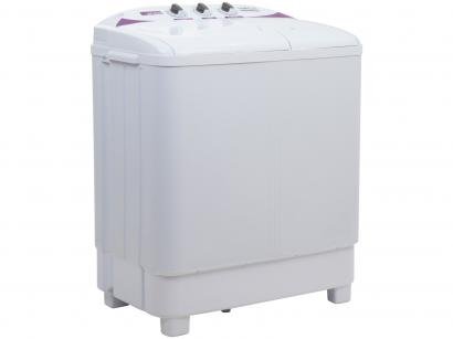 Tanquinho Semiautomático Praxis Twin Tub 4,1Kg - 2 em 1 Lava e Centrifuga com Timer