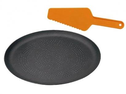 Forma para Pizza Redonda Antiaderente - Alumínio Fortaleza Black
