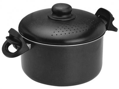Espagueteira Antiaderente 4,1 Litros 22cm - Alumínio Fortaleza Italiana Black 701000
