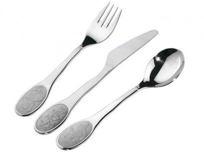 Conjunto de Talheres Tramontina Inox Infantil - 3 Peças 66971/000