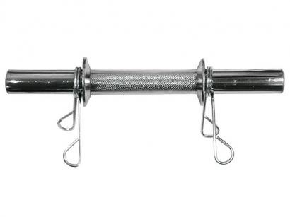 Barra Maciça 30cm 1,5Kg com Par de Presilhas - Polimet