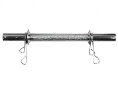 Barra Maciça 40cm 2Kg com Par de Presilhas - Polimet