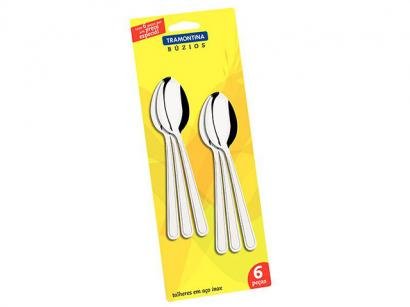 Jogo de Colher Inox para Sobremesa 6 Peças - Tramontina Búzios 23756/600