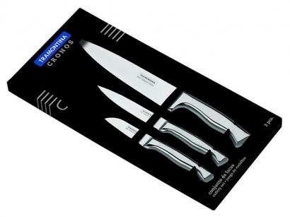 Jogo de Facas Inox 3 Peças - Tramontina 24099/071