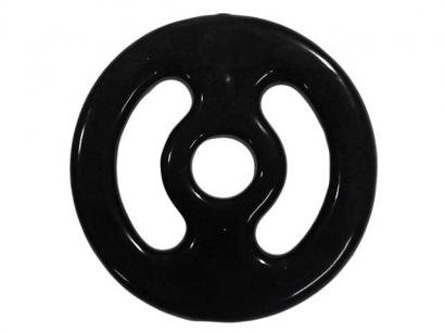 Anilha 1Kg Emborrachada Preto Polimet - 0651