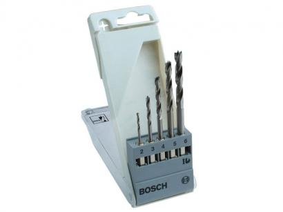 Jogo de Brocas para Madeira Bosch 5 Peças - de 2 à 6MM 2608595525