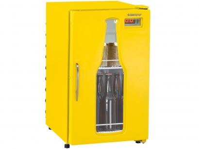 Geladeira/refrigerador 112 Litros 1 Portas Amarelo - Gelopar - 220v - Grba120am