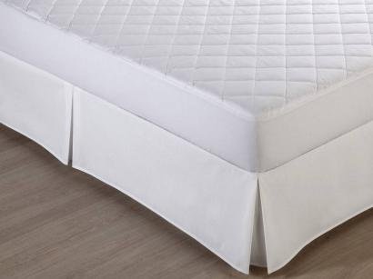 Saia para Cama Box Casal Prata - 140x190cm Santista