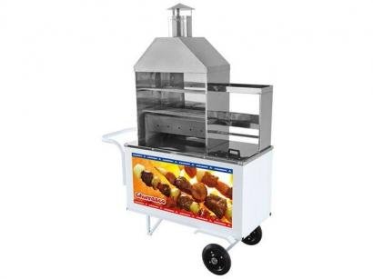 Carrinho de Churrasco Armon - Luxo com 2 Grelhas CHLM-003