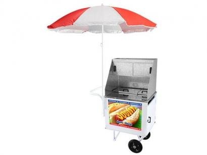 Carrinho de Cachorro Quente Armon - Standard com Guarda-sol