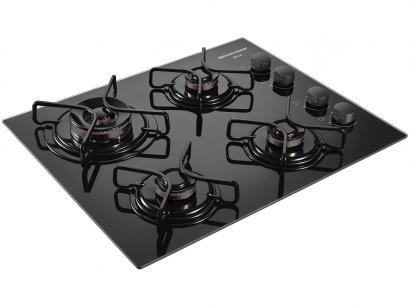 Cooktop 4 Bocas Brastemp a Gás Natural e GLP - Ative! BDD62 AE
