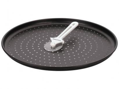 Forma para Pizza Antiaderente com Cortador - Multiflon Gourmet Forno 80022