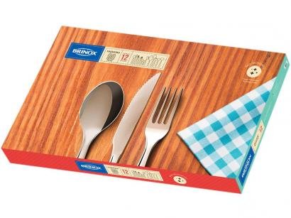 Faqueiro Brinox Bellagio 5103/108 Inox - 90 Peças
