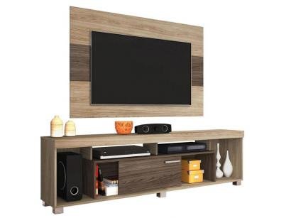 Rack para TV até 65" com Painel até 50" - 1 Porta de Correr Madetec