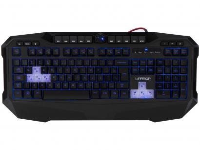 Teclado Multimídia Profissional USB - Warrior Gamer
