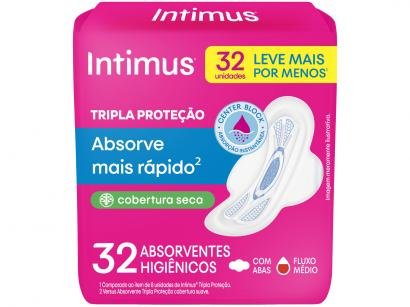 Absorvente Gel Tripla Proteção com Abas - 32 unidades Intimus