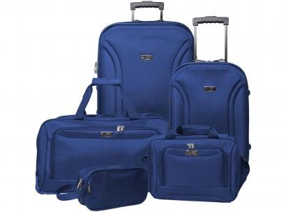 Conjunto de Malas 5 Peças Swiss Move - CJ14G0285A Azul Marinho