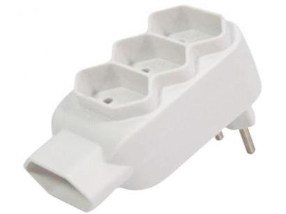 Adaptador de tomada Benjamin 4 tomadas - Force Line
