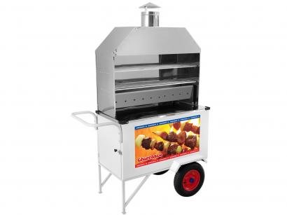 Carrinho de Churrasco Armon - Street Food Luxo com 2 Grelhas