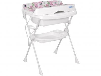 Banheira de Bebê Burigotto com Suporte e Trocador - Splash Peixinhos 20L