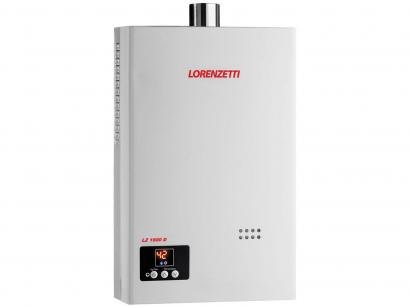 Aquecedor de Água à Gás Visor Eletrônico Digital - Lorenzetti LZ 1600D GLP Vazão 15,0 l/min