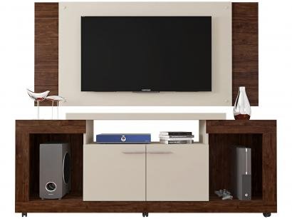 Rack com Painel para TV até 55" 2 Portas - Caemmun Premium Elegance