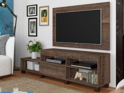 Rack para TV até 42" 1 Porta De correr - com Painel para TV de até 42" Artely Ever