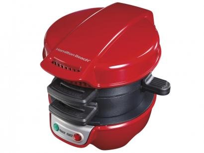 Sanduicheira Hamilton Beach Multiuso 600W - Antiaderente Vermelho
