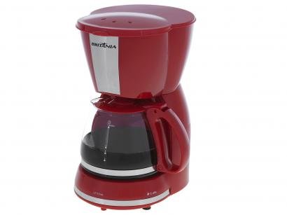 Cafeteira Elétrica Britânia CP15 Inox Vermelha - 15 Xícaras