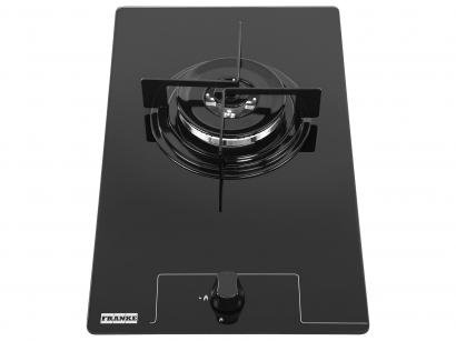 Cooktop 1 Boca Franke Preto à Gás GLP - Tripla-Chama Glass 30 TC