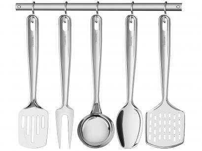 Jogo de Utensílios Tramontina Inox 5 Peças - Extrata 66815/700