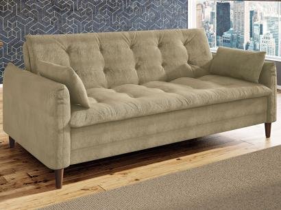Sofá-cama Suede Reclinável Linoforte - Estela A2