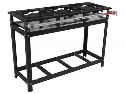 Fogão Industrial 3 Bocas Kenok Super - FASU3B.403