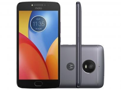 Smartphone Motorola Moto E4 Plus 16GB Titanium - Dual Chip 4G Câm. 13MP + Selfie 5MP Tela 5.5" HD