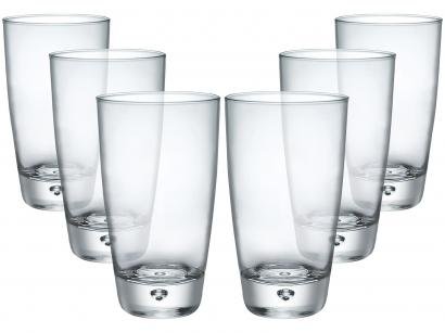 Jogo de Copos de Vidro 6 Peças - 450ml Bormioli Rocco Luna