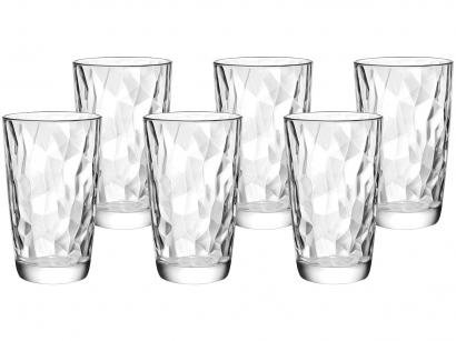 Jogo de Copos de Vidro 6 Peças - 470ml Bormioli Rocco Diamond