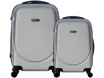 Conjunto de Malas 2 Peças Yins com Giro 360° - YS01080PA Prata